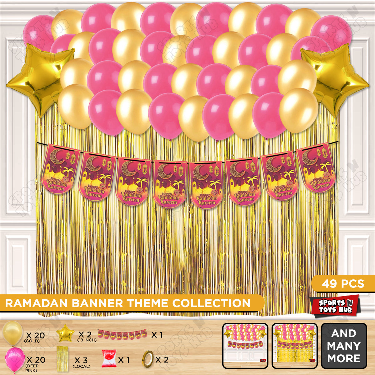 Ramadan Kareem Card Banner Theme Collection - Deep Pink