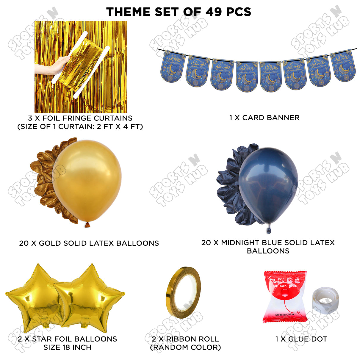 Ramadan Kareem Card Banner Theme Collection - Blue
