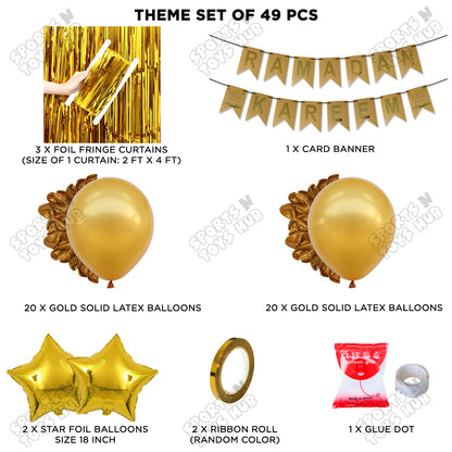 Ramadan Kareem Card Banner Theme Collection - Gold