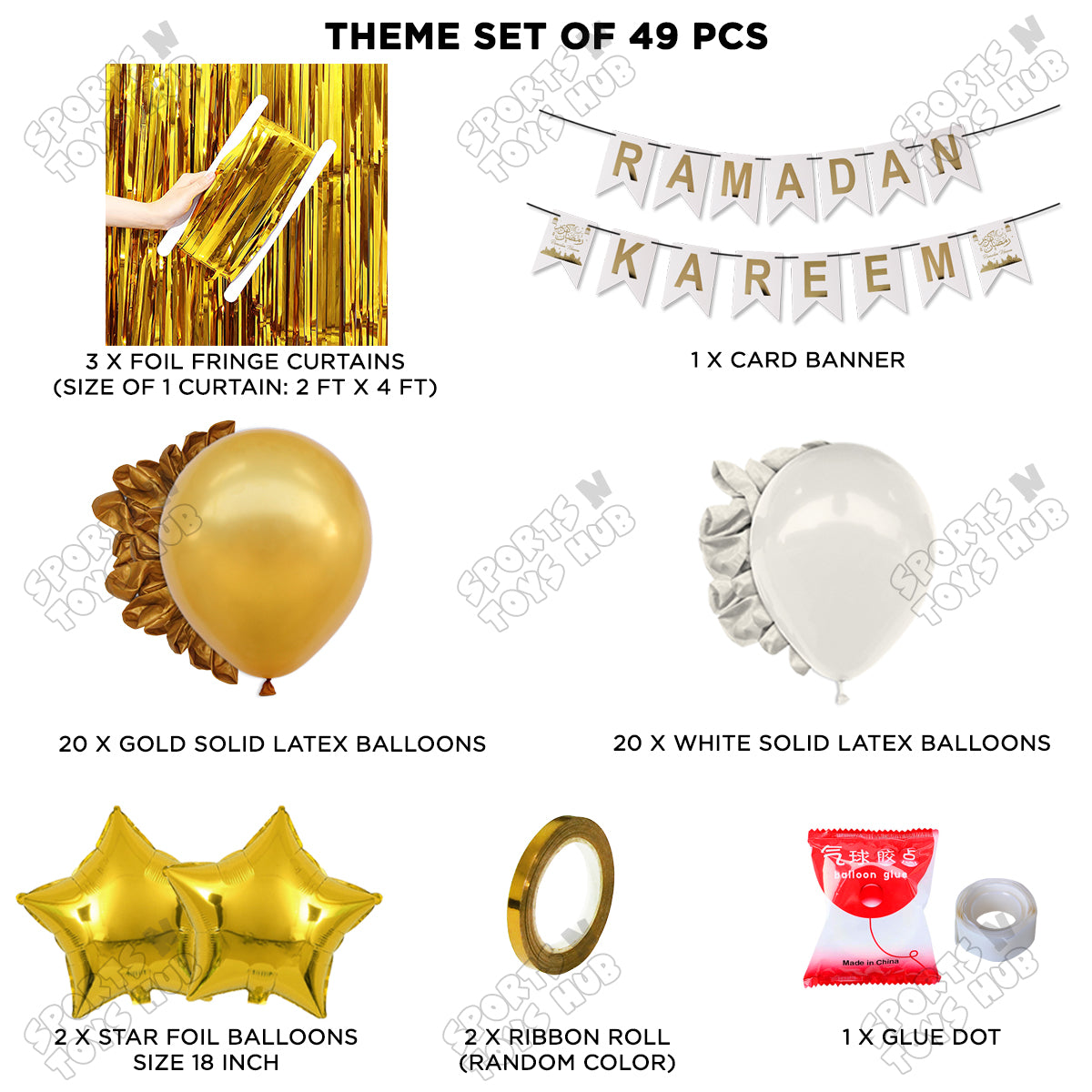 Ramadan Kareem Card Banner Theme Collection - White