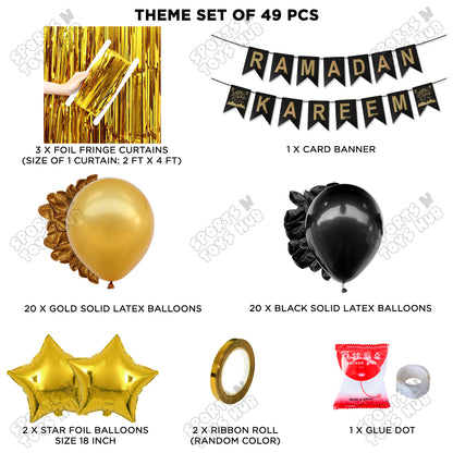 Ramadan Kareem Card Banner Theme Collection - Black
