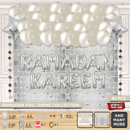 Ramadan Kareem Foil Balloon Rectangle Curtain Theme Collection