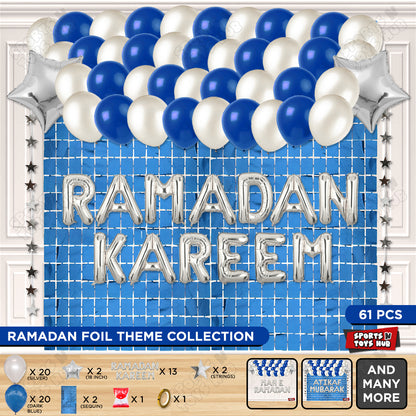 Ramadan Kareem Foil Balloon Rectangle Curtain Theme Collection