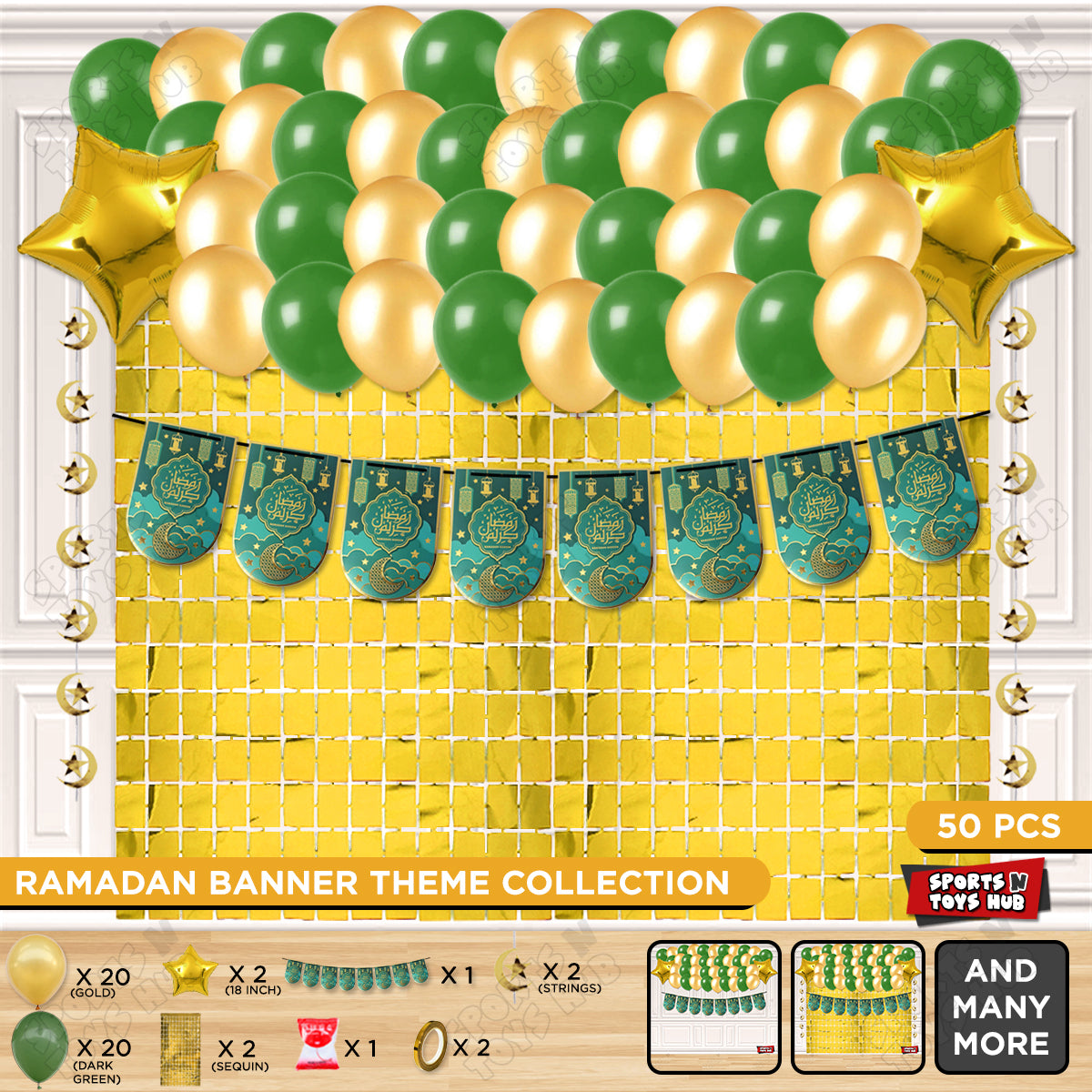 Ramadan Kareem Card Banner Theme Collection - Green