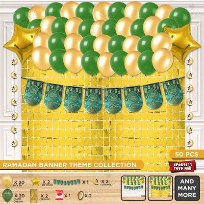 Ramadan Kareem Card Banner Theme Collection - Green