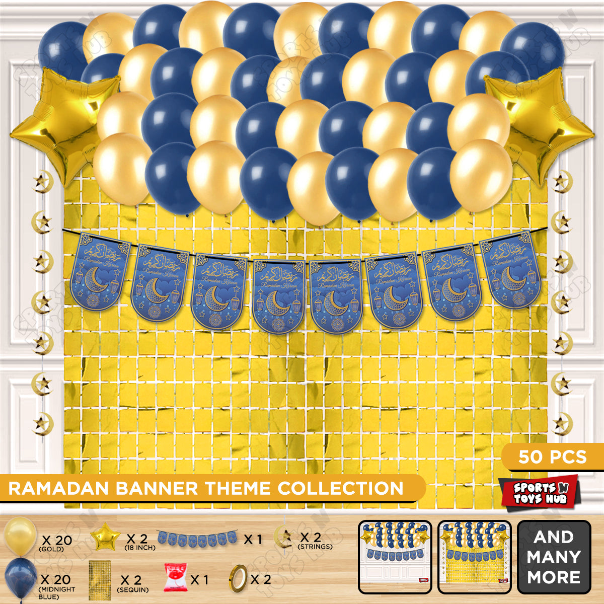 Ramadan Kareem Card Banner Theme Collection - Blue