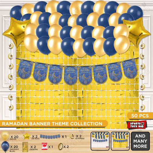 Ramadan Kareem Card Banner Theme Collection - Blue