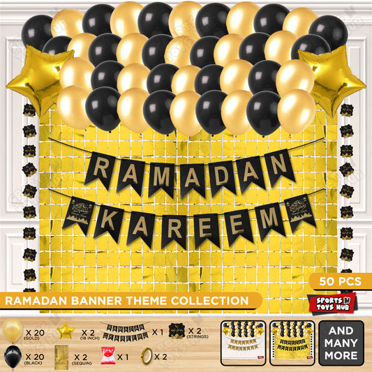 Ramadan Kareem Card Banner Theme Collection - Black