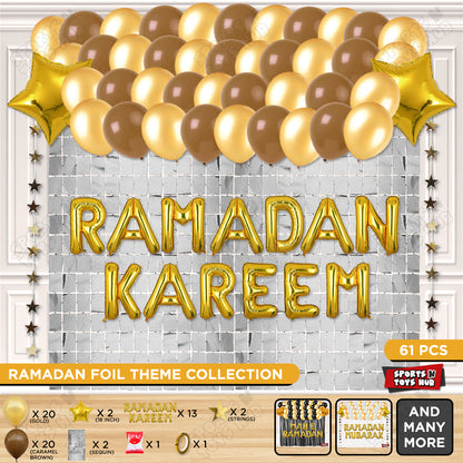 Ramadan Kareem Foil Balloon Rectangle Curtain Theme Collection