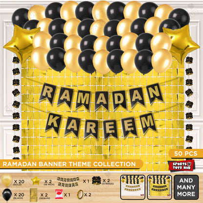 Ramadan Kareem Shinny Card Banner Theme Collection