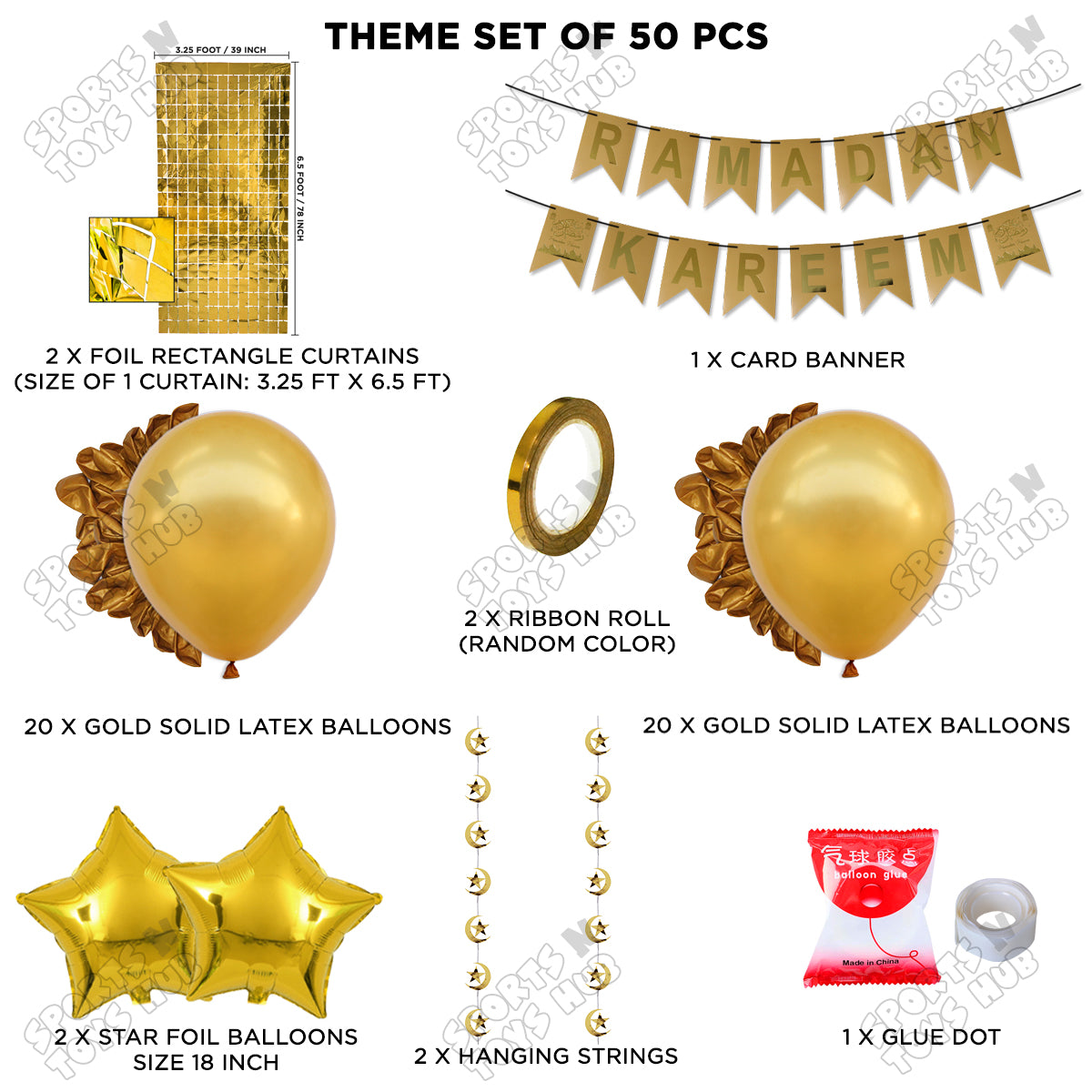 Ramadan Kareem Card Banner Theme Collection - Gold