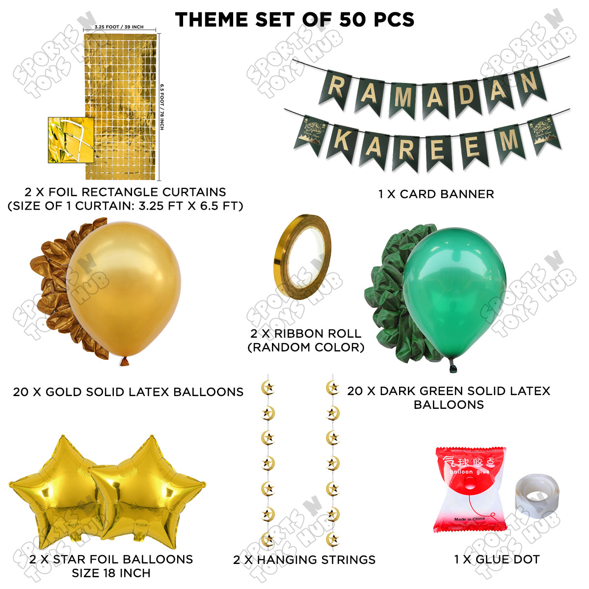 Ramadan Kareem Card Banner Theme Collection - Green