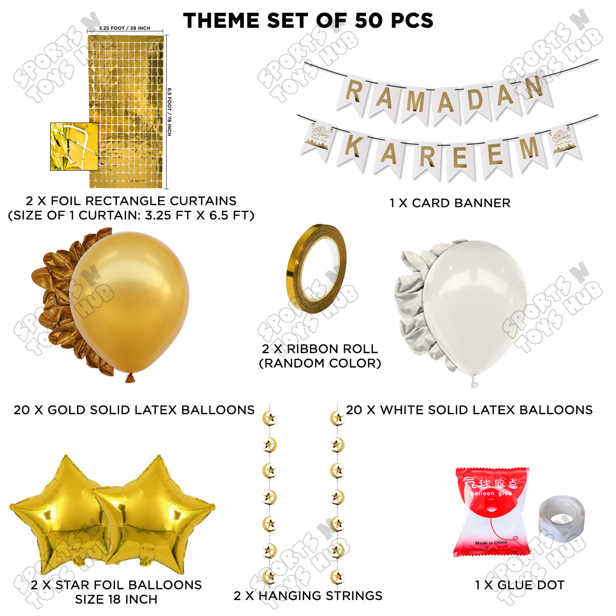 Ramadan Kareem Card Banner Theme Collection - White