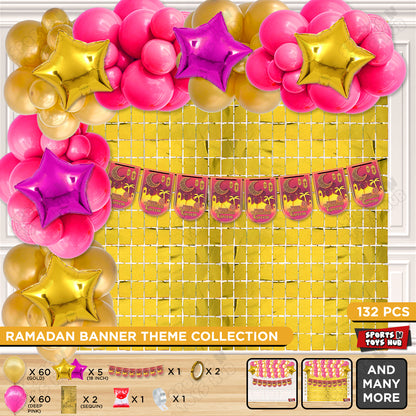 Ramadan Kareem Card Banner Theme Collection - Deep Pink