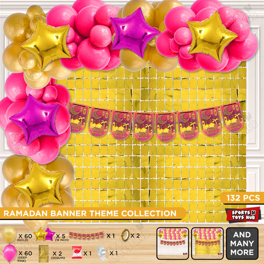 Ramadan Kareem Card Banner Theme Collection - Deep Pink