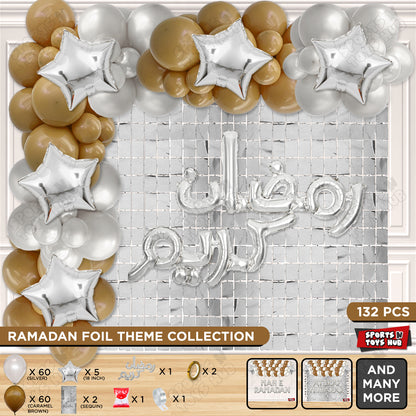 Ramadan Kareem Urdu Script Text Foil Balloon Arch Theme Collection