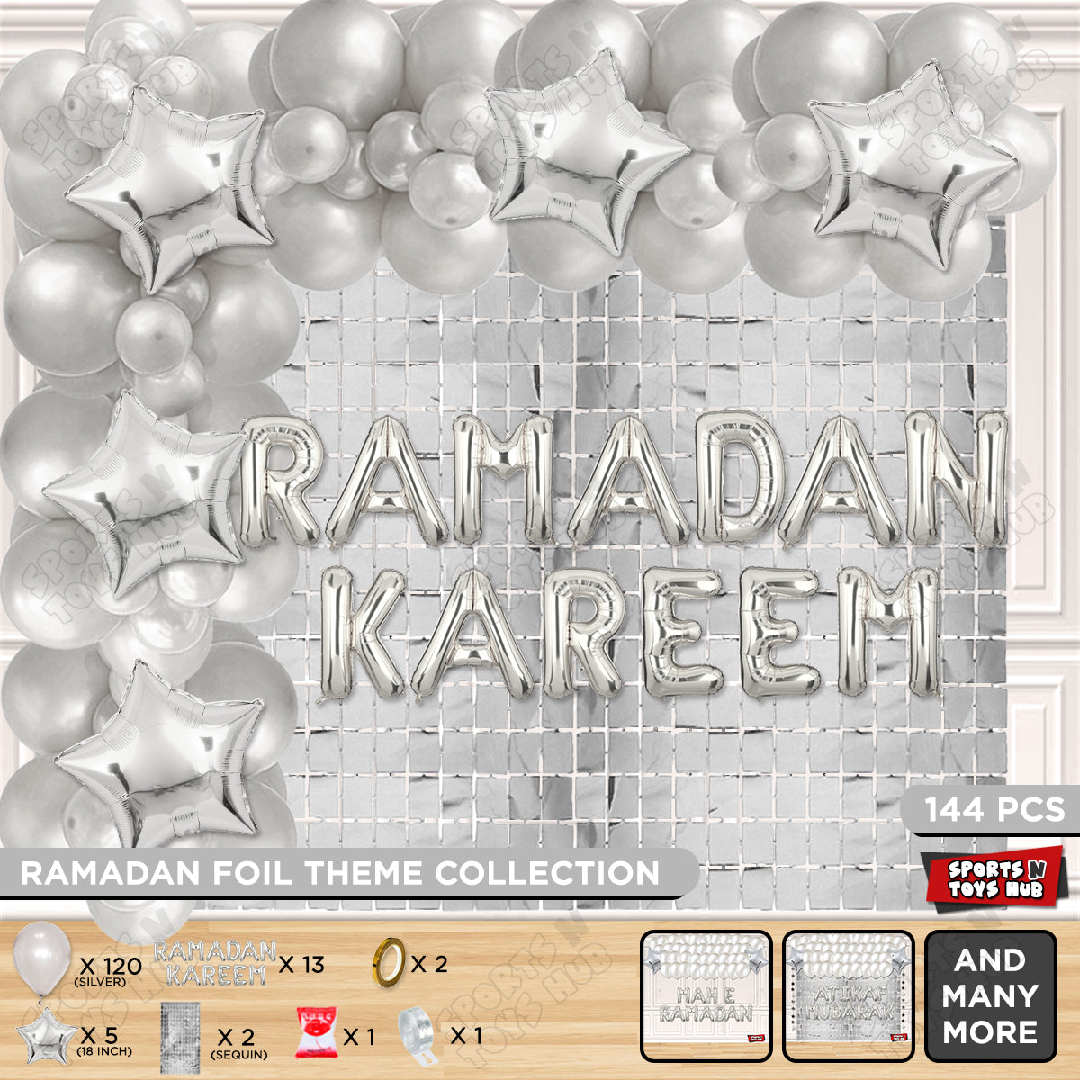 Ramadan Kareem Foil Balloon Arch Theme Collection