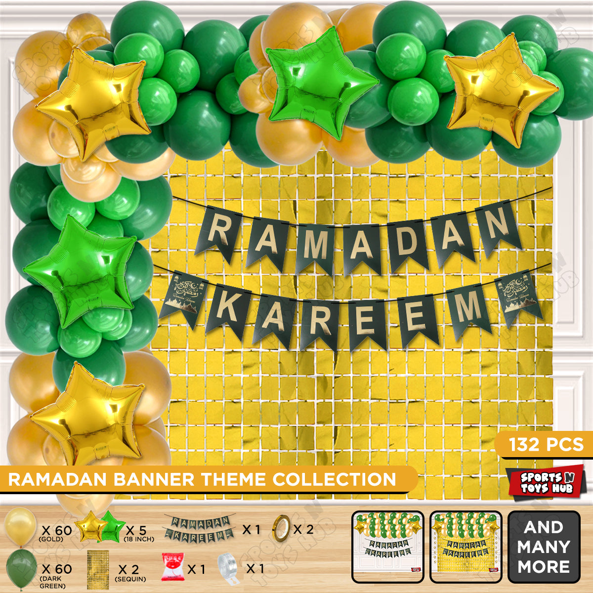 Ramadan Kareem Card Banner Theme Collection - Green