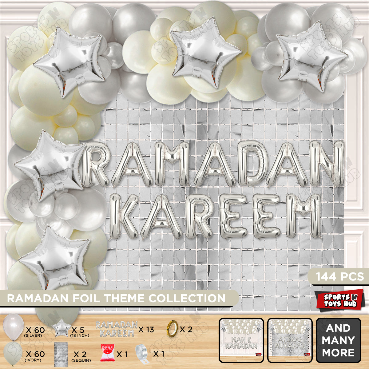 Ramadan Kareem Foil Balloon Arch Theme Collection