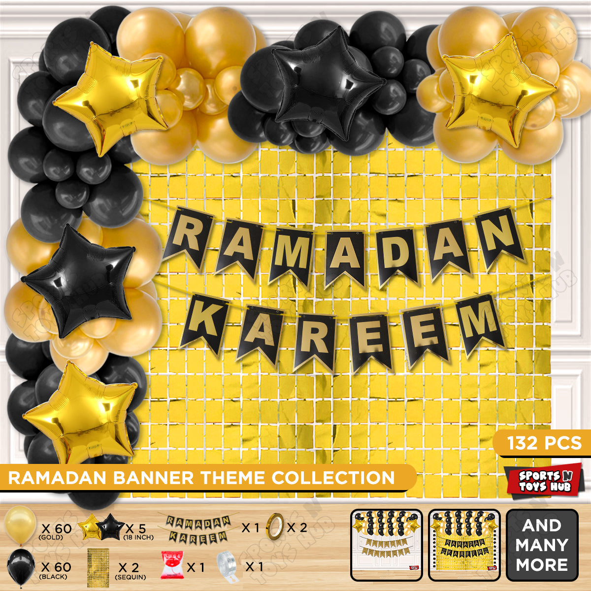 Ramadan Kareem Shinny Card Banner Theme Collection