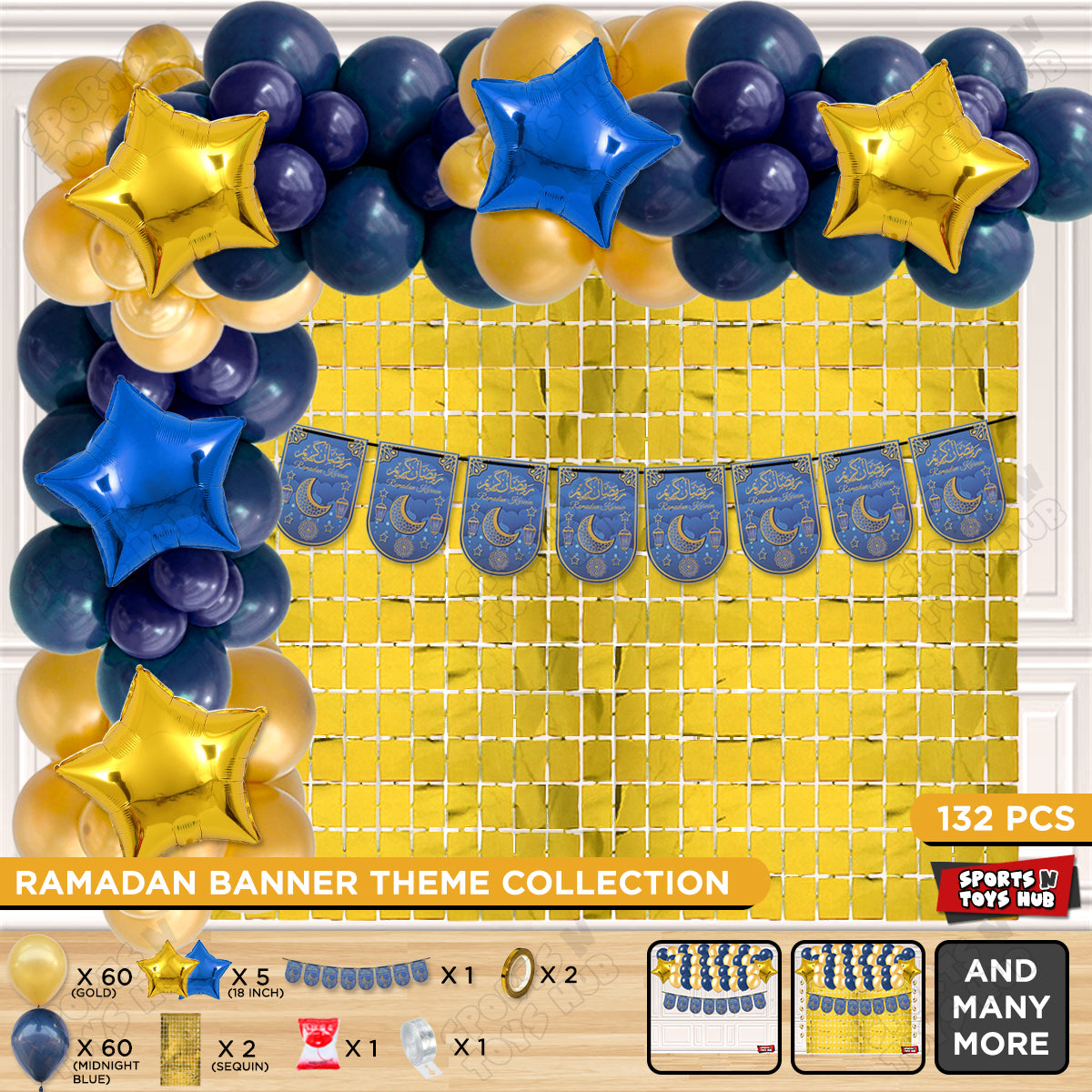 Ramadan Kareem Card Banner Theme Collection - Blue