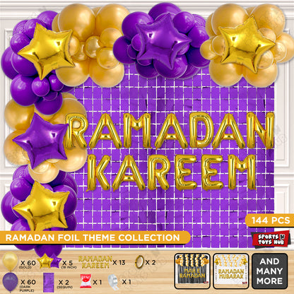 Ramadan Kareem Foil Balloon Arch Theme Collection
