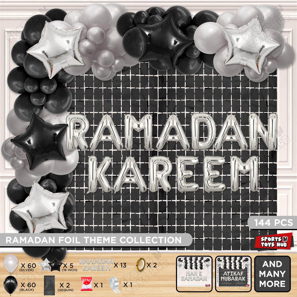 Ramadan Kareem Foil Balloon Arch Theme Collection