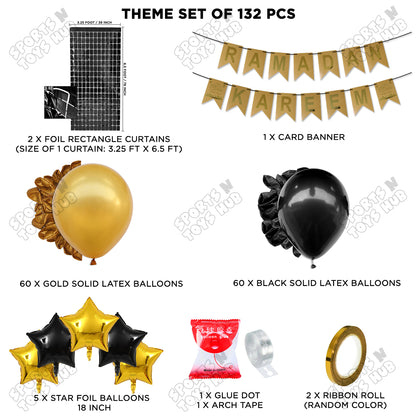 Ramadan Kareem Card Banner Theme Collection - Gold & Black
