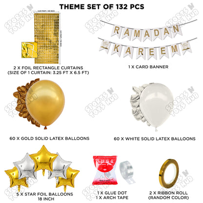 Ramadan Kareem Card Banner Theme Collection - White