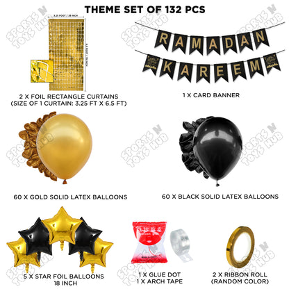 Ramadan Kareem Card Banner Theme Collection - Black