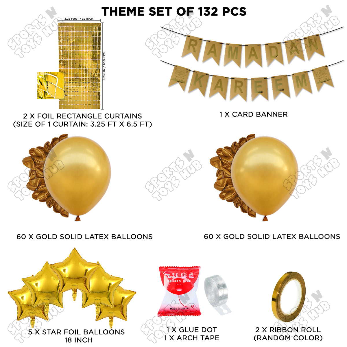 Ramadan Kareem Card Banner Theme Collection - Gold