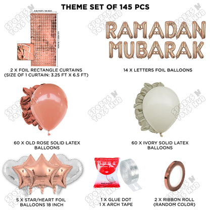 Ramadan Mubarak Foil Balloon Arch Theme Collection