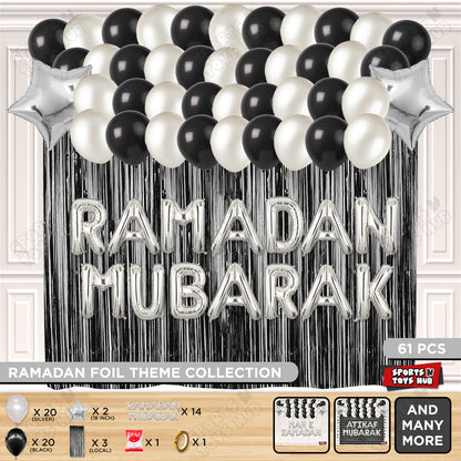 Ramadan Mubarak Foil Balloon Curtain Theme Collection