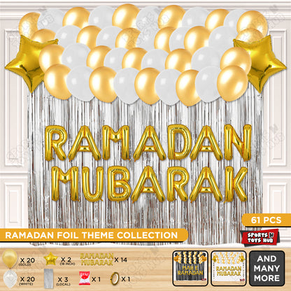 Ramadan Mubarak Foil Balloon Curtain Theme Collection