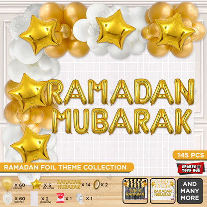 Ramadan Mubarak Foil Balloon Arch Theme Collection