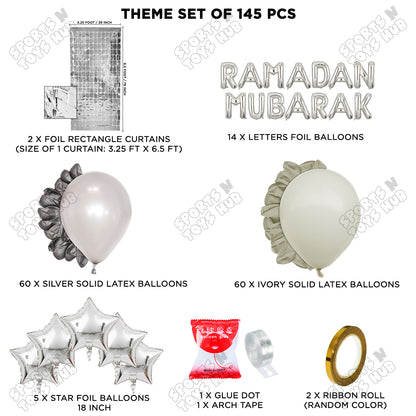 Ramadan Mubarak Foil Balloon Arch Theme Collection
