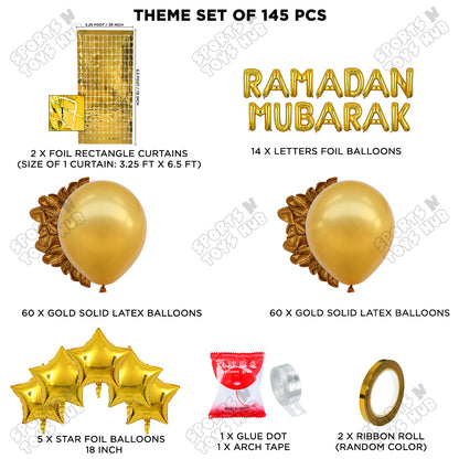 Ramadan Mubarak Foil Balloon Arch Theme Collection
