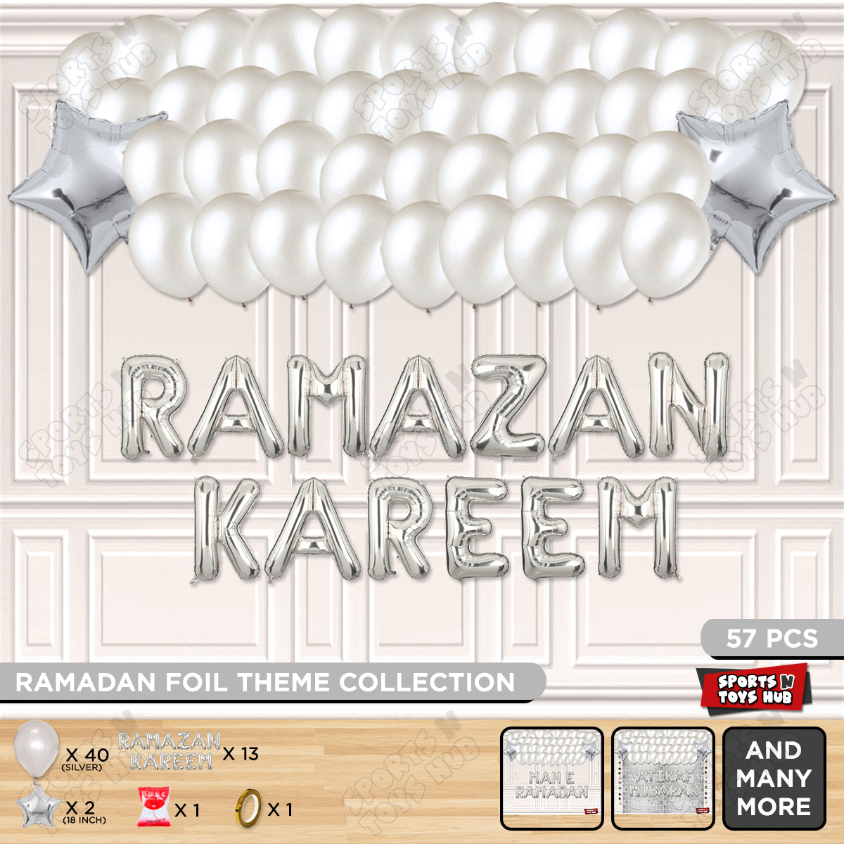 Ramadan Kareem Foil Balloon Garland Theme Collection