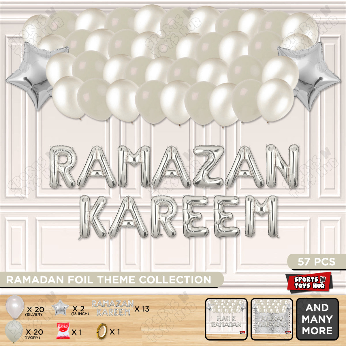 Ramadan Kareem Foil Balloon Garland Theme Collection