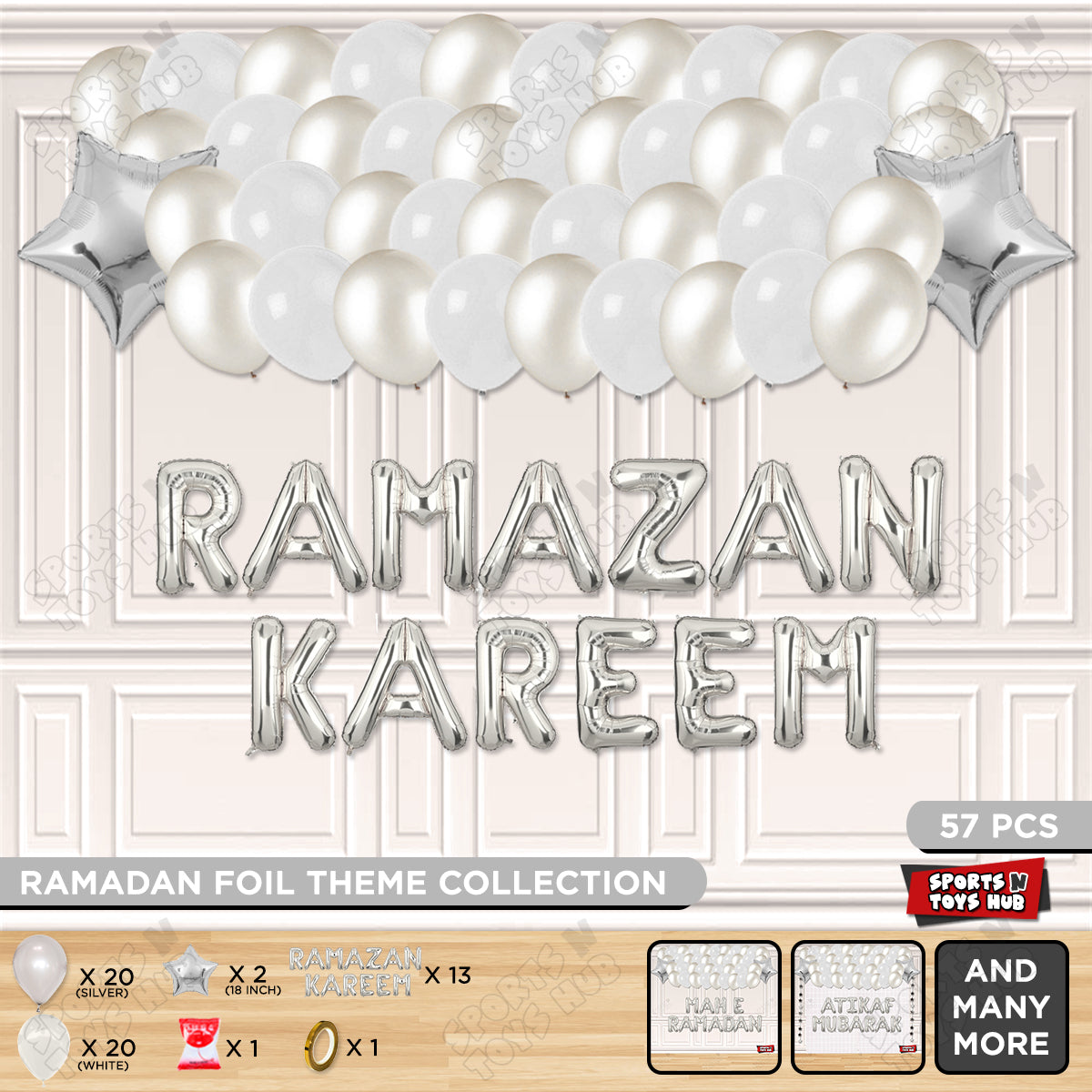 Ramazan Kareem Foil Balloon Garland Theme Collection