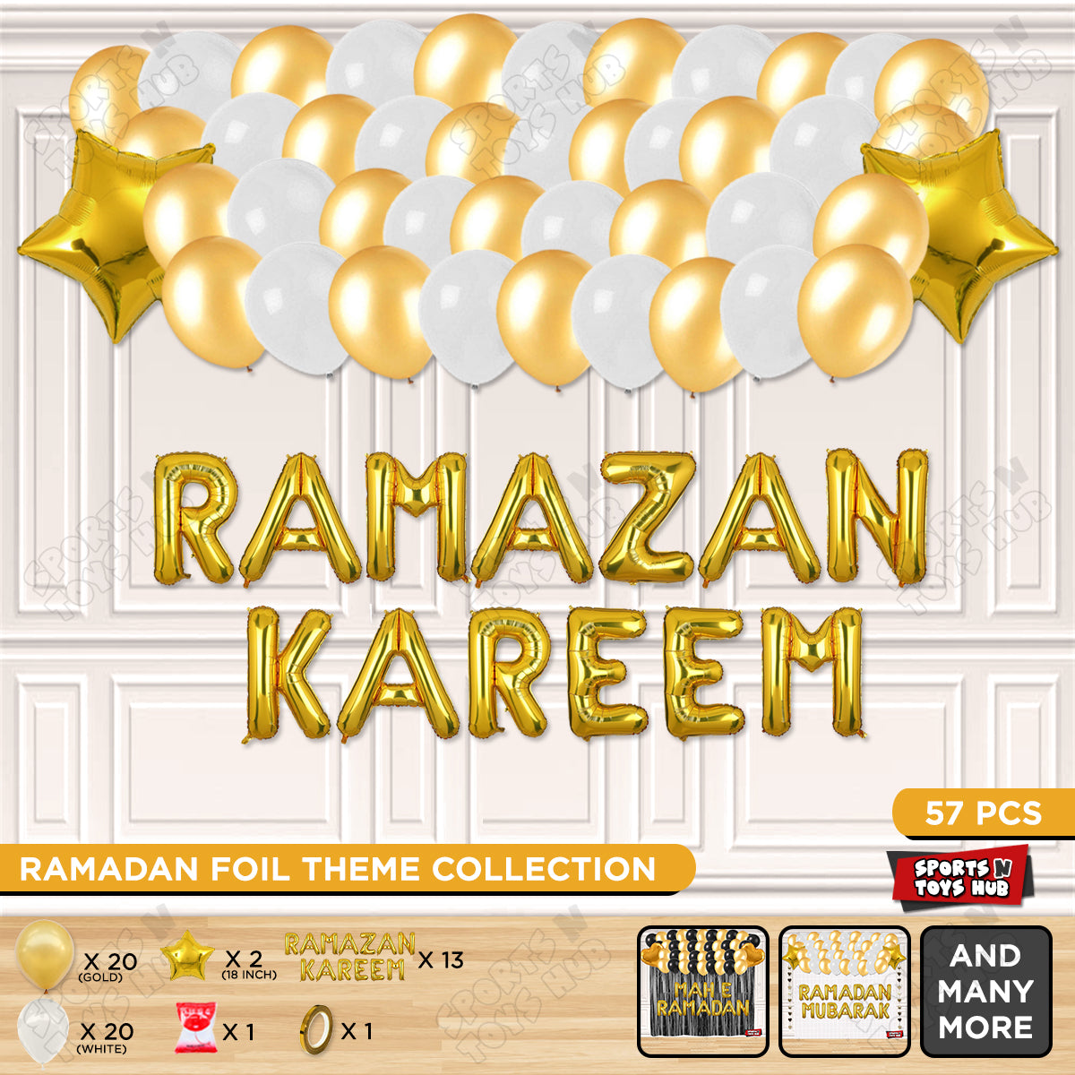 Ramazan Kareem Foil Balloon Garland Theme Collection