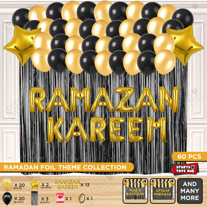 Ramazan Kareem Foil Balloon Curtain Theme Collection