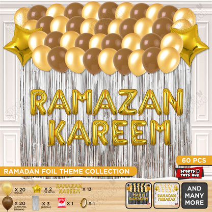 Ramazan Kareem Foil Balloon Curtain Theme Collection
