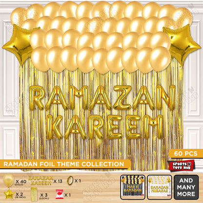 Ramazan Kareem Foil Balloon Curtain Theme Collection