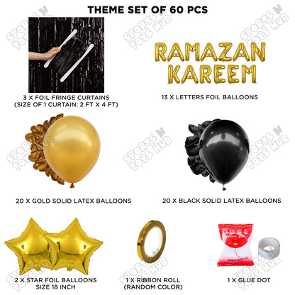 Ramazan Kareem Foil Balloon Curtain Theme Collection