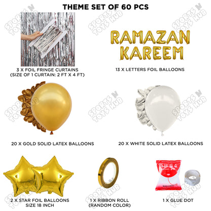 Ramazan Kareem Foil Balloon Curtain Theme Collection