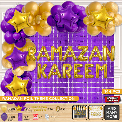 Ramazan Kareem Foil Balloon Arch Theme Collection