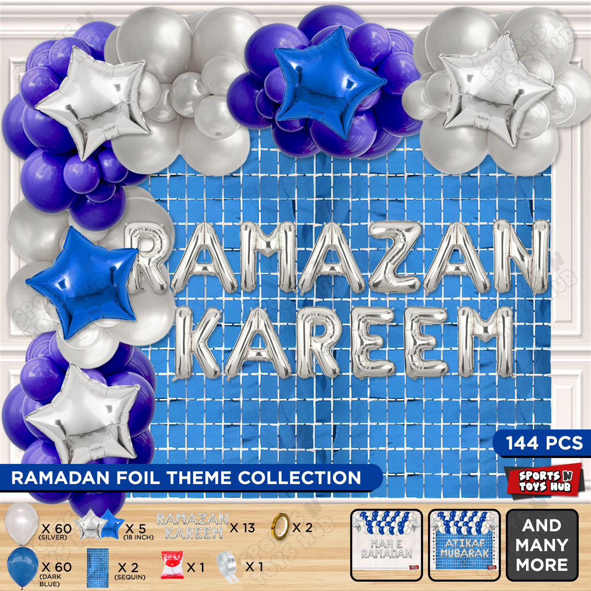 Ramazan Kareem Foil Balloon Arch Theme Collection