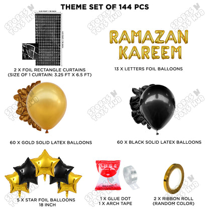 Ramazan Kareem Foil Balloon Arch Theme Collection