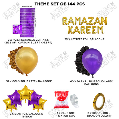 Ramazan Kareem Foil Balloon Arch Theme Collection